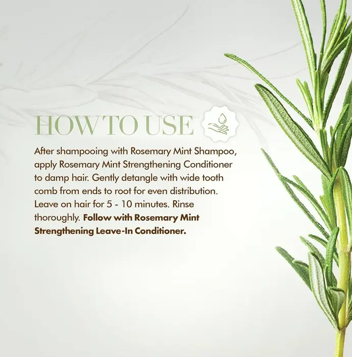 Mielle Rosemary Mint Fortifying Hair Conditioner, 12 Ounce