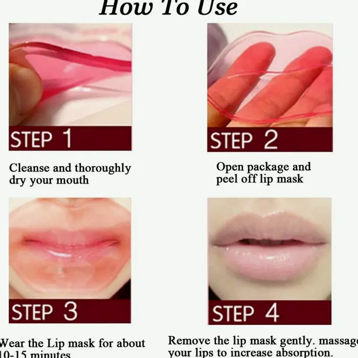 Mouth Mask Pack Rose Gel Sheets Treatment