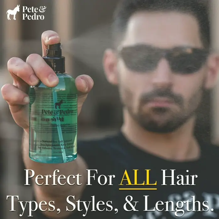 Pete & Pedro Salt Spray for Hair, Boosts Volume