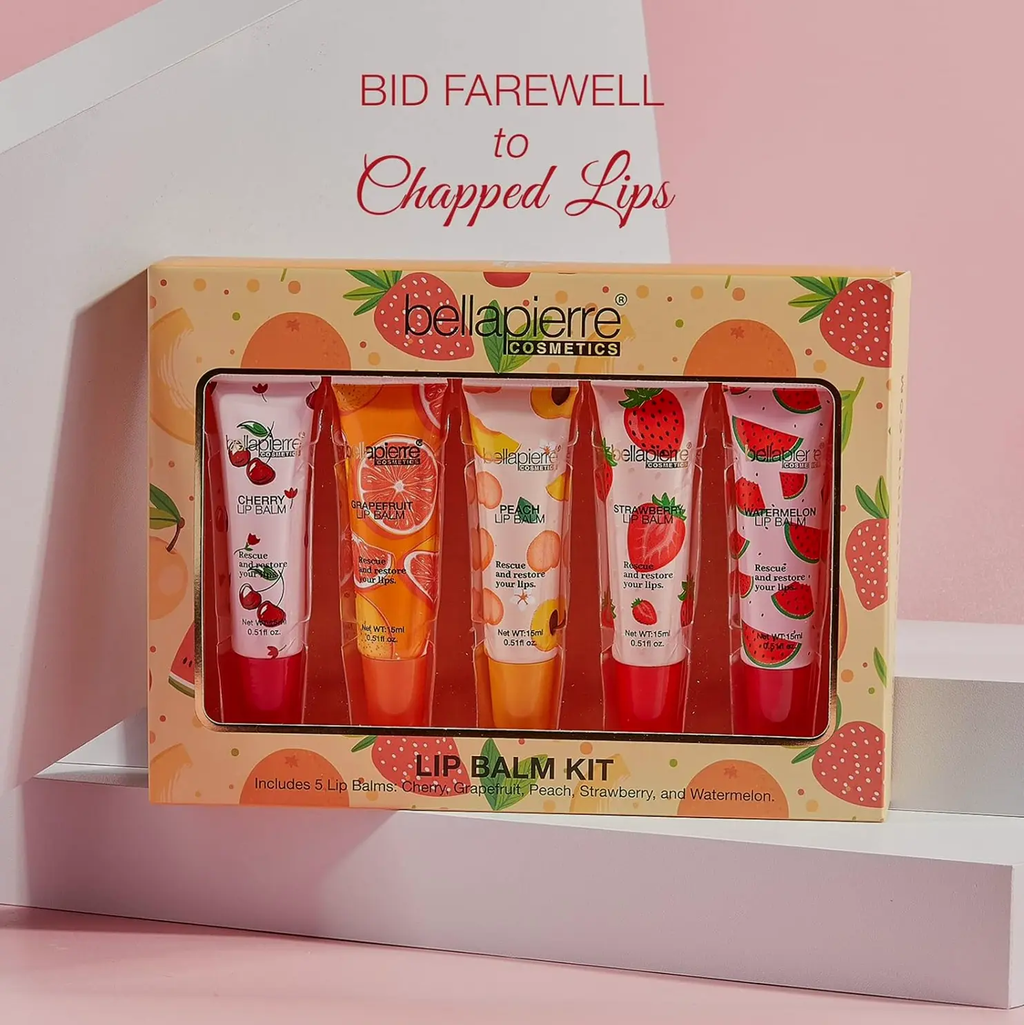 pierre Cosmetics Natural Lip Balm Set
