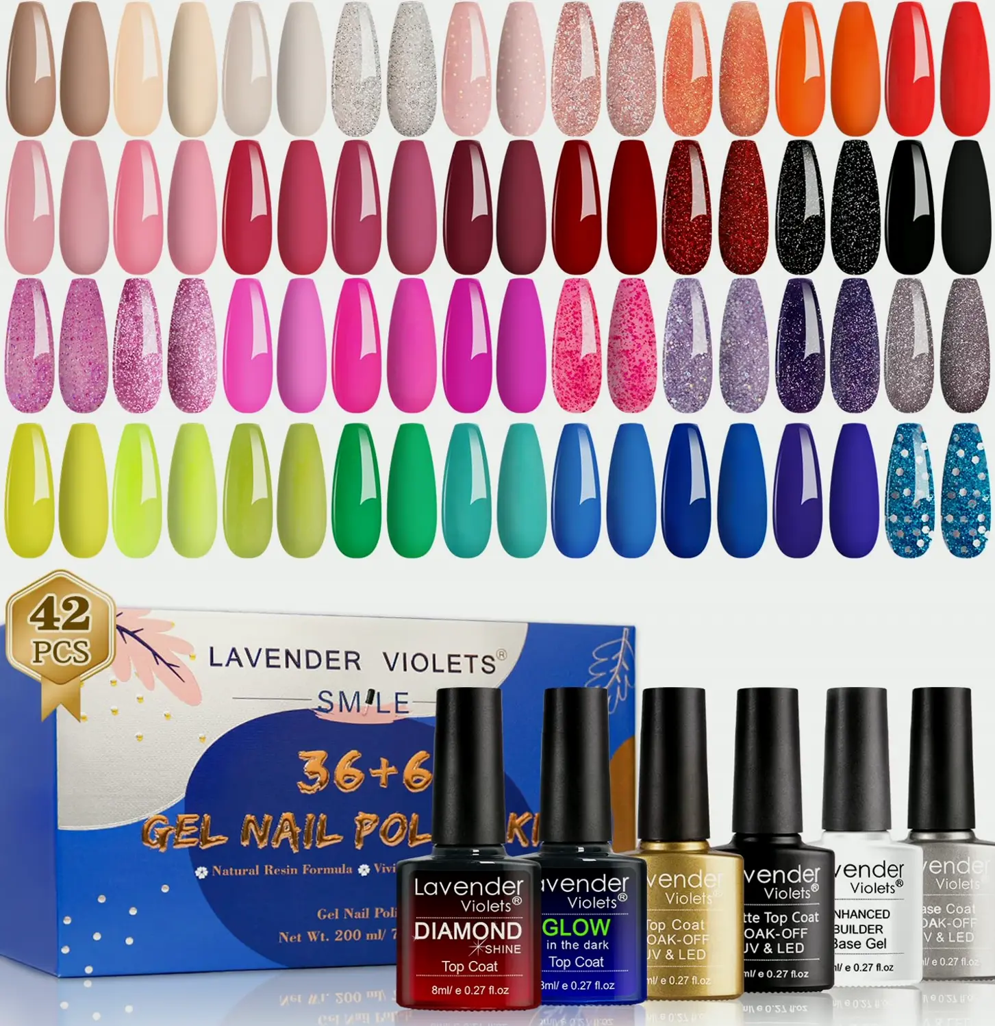 Violets Gel Nail Set Kit