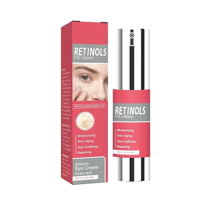 Vitamin A Eye Lotion with Hyaluronic H2O & Collagen - Anti-Aging Solution for Fine Lines, Hydration
