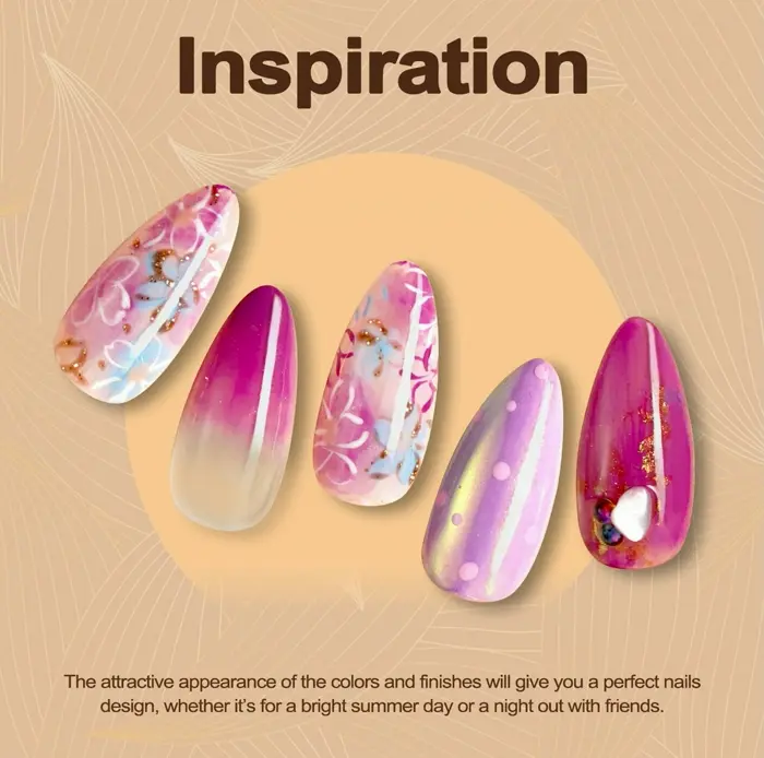 Violets Gel Nail Set Kit