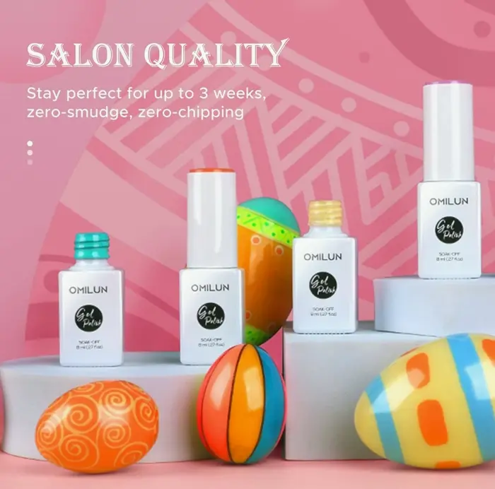 Summer Nail Gel Nail Kit, 6 Soft Colors