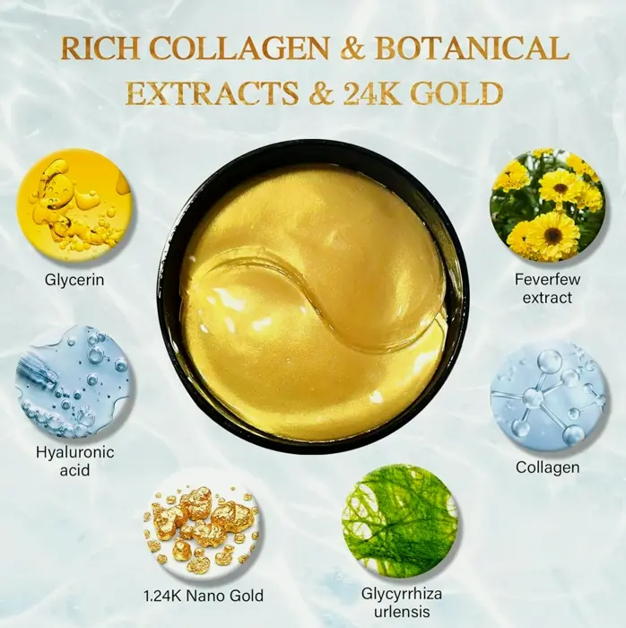 24K Gold Eye Pads for Dark Circles