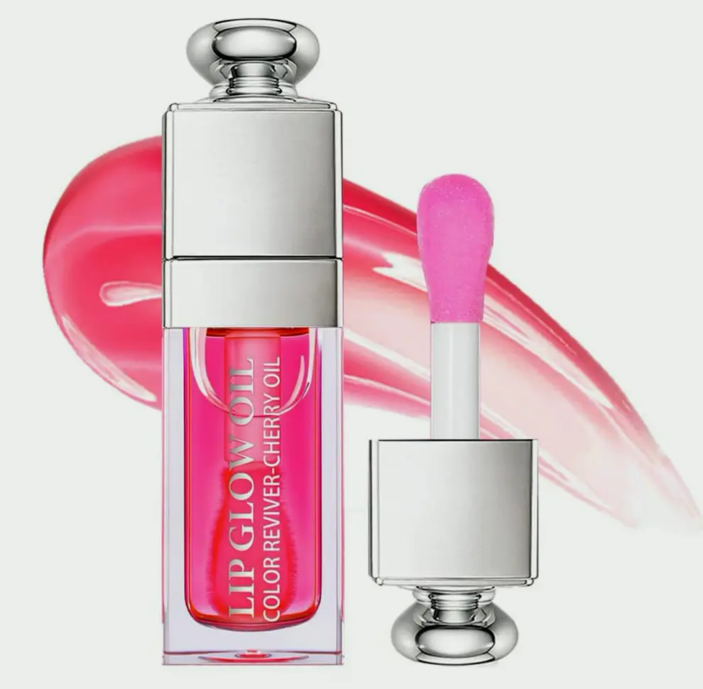 Hydrating Lip Oil: Berry Flavored, Non-Sticky Balm 0.2 OZ