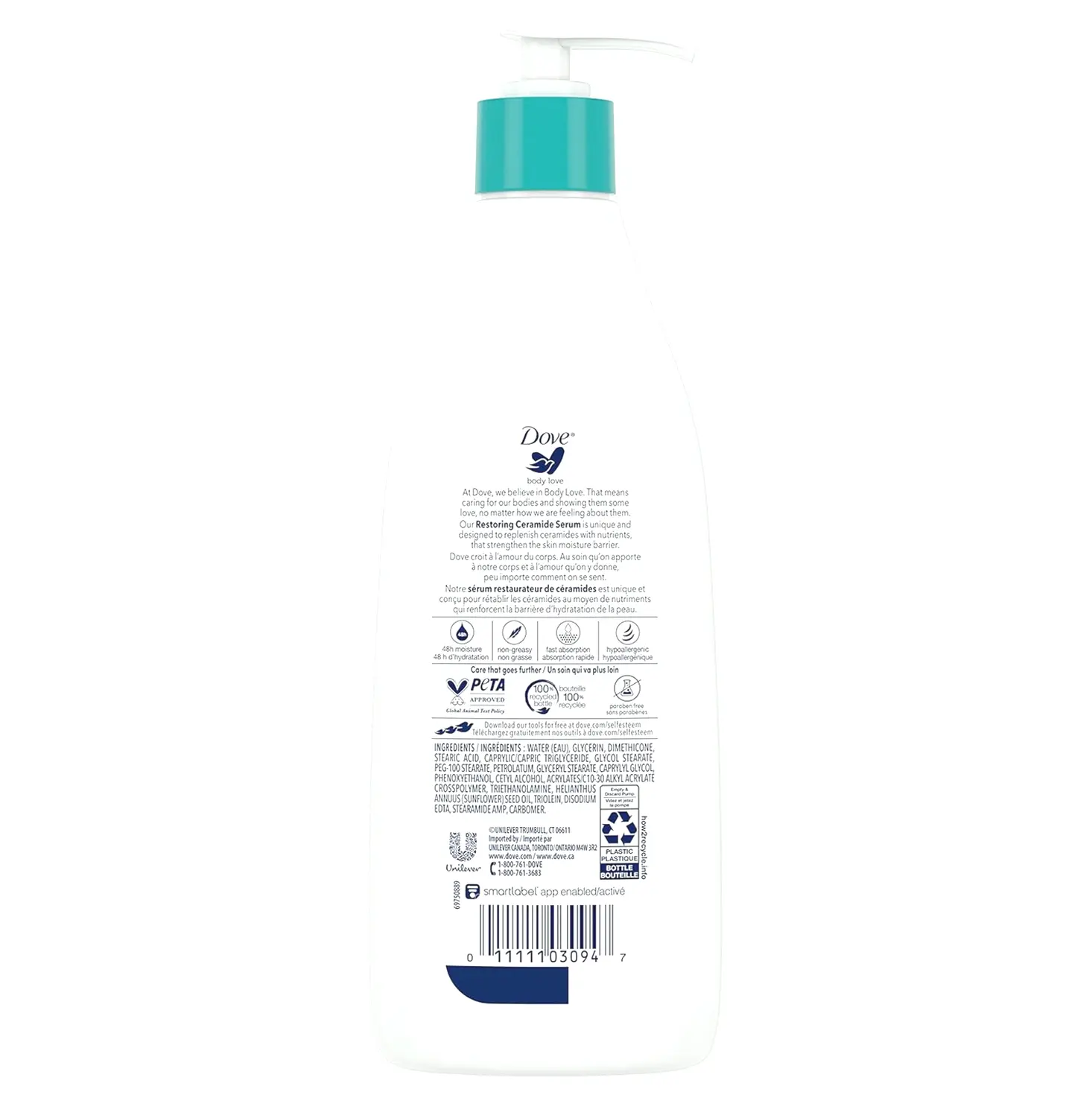 Dove's Sensitive Skin Lotion Set of 3 with Ceramide Complex