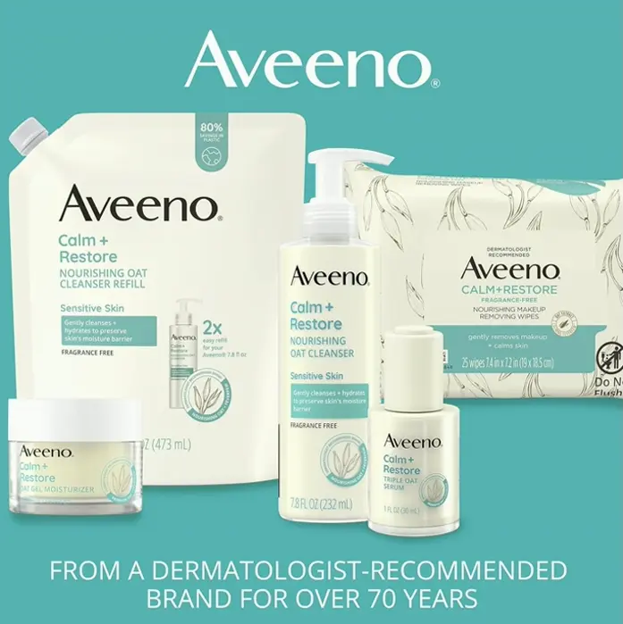 Aveeno Calm + Restore PHA Face Scrub, 4 Oz