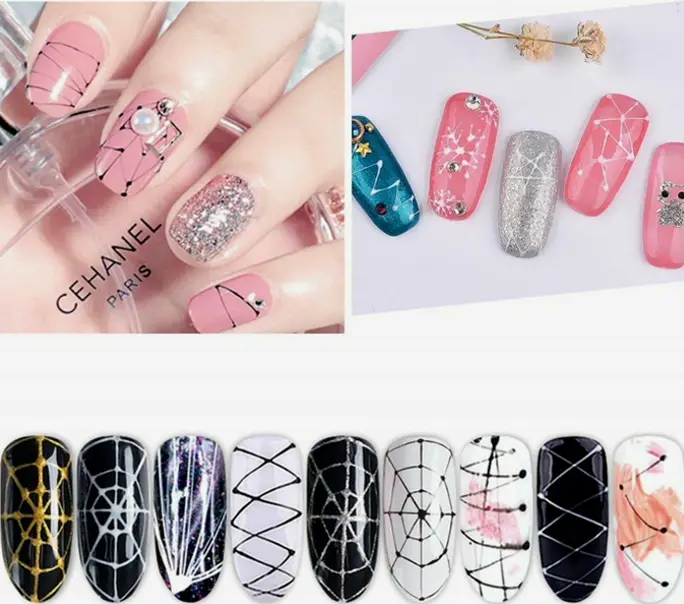 10 Hues Luminous Spider Gel for DIY Nail Art
