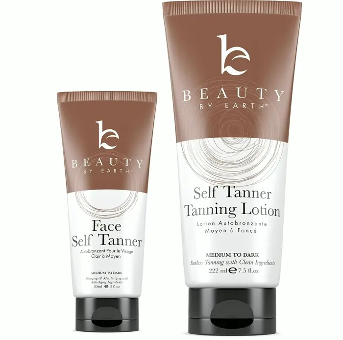 Sunless Bronzer Face & Skin - Natural Aloe & Shea, 200ml body 85ml face