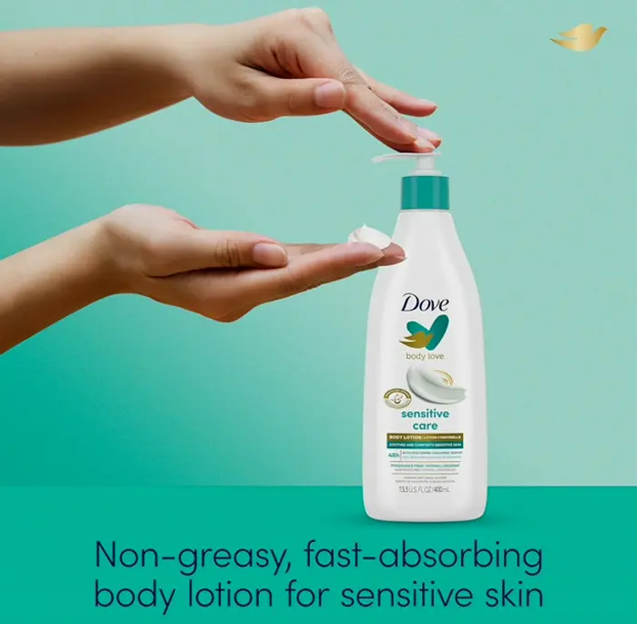 Dove's Sensitive Skin Lotion Set of 3 with Ceramide Complex