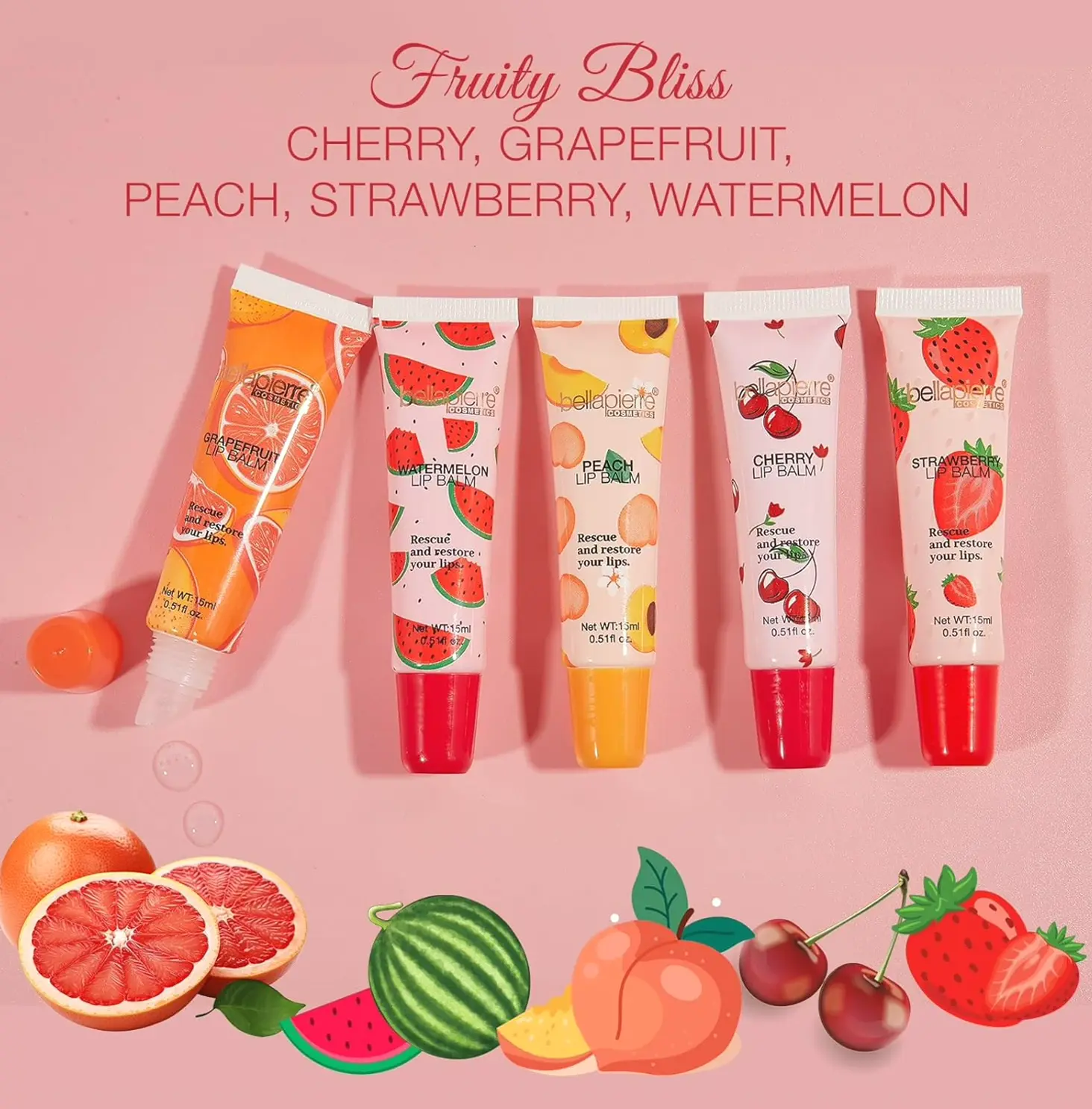 pierre Cosmetics Natural Lip Balm Set