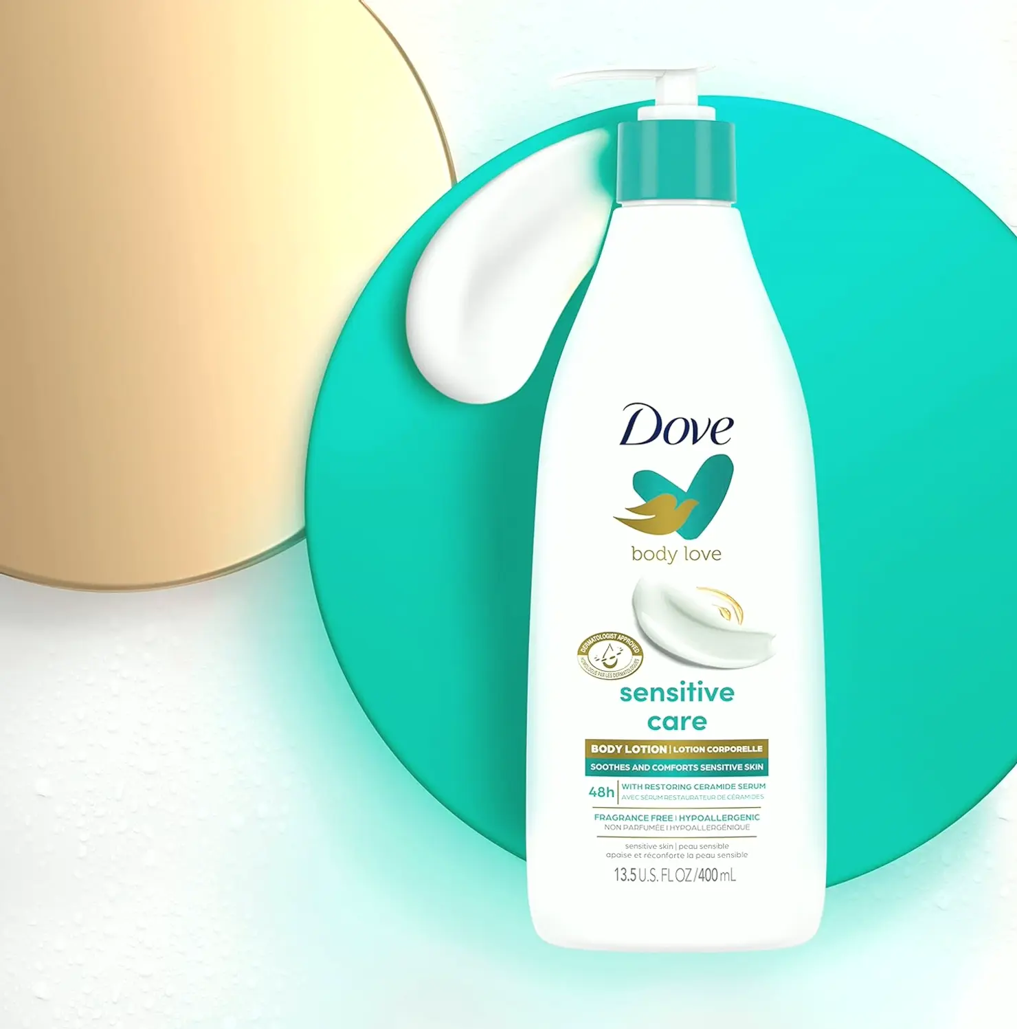 Dove's Sensitive Skin Lotion Set of 3 with Ceramide Complex