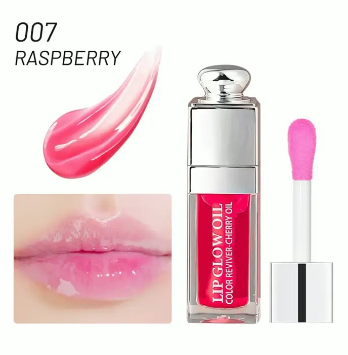 Hydrating Lip Oil: Berry Flavored, Non-Sticky Balm 0.2 OZ