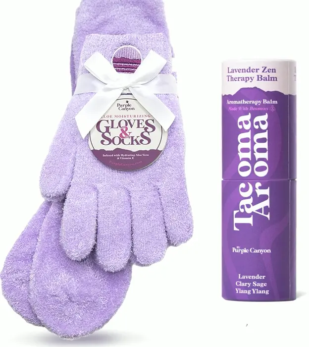 Lavender Canyon Fuzzy Socks & Handwear Relaxation Set