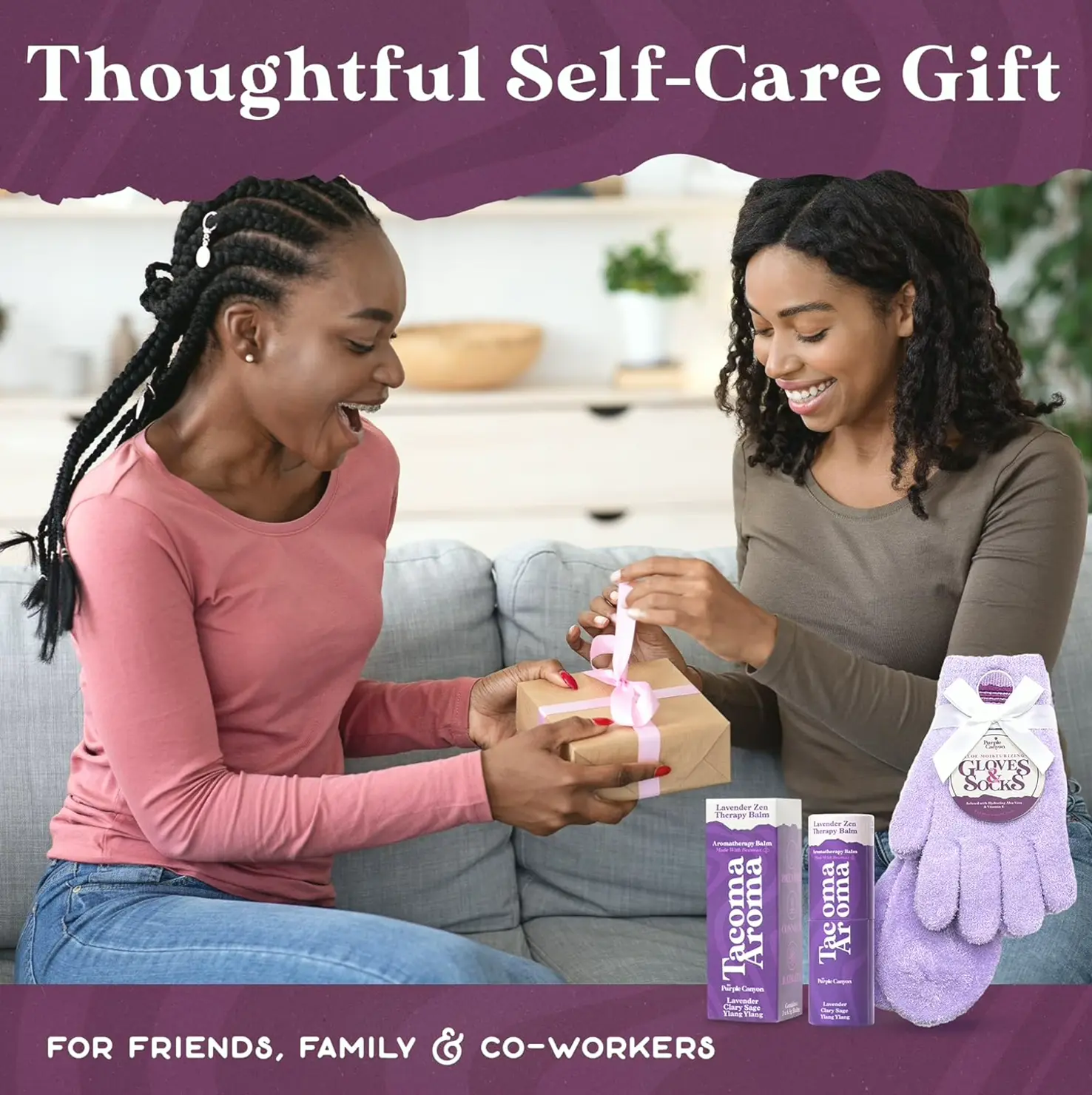 Lavender Canyon Fuzzy Socks & Handwear Relaxation Set