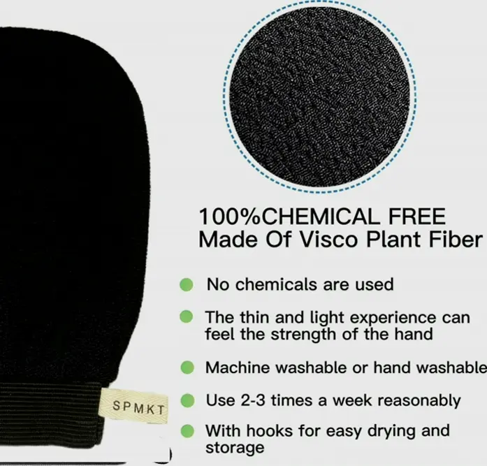 Korean Scrubbing Mitts 2Pcs - Thorough Body Exfoliator Gloves