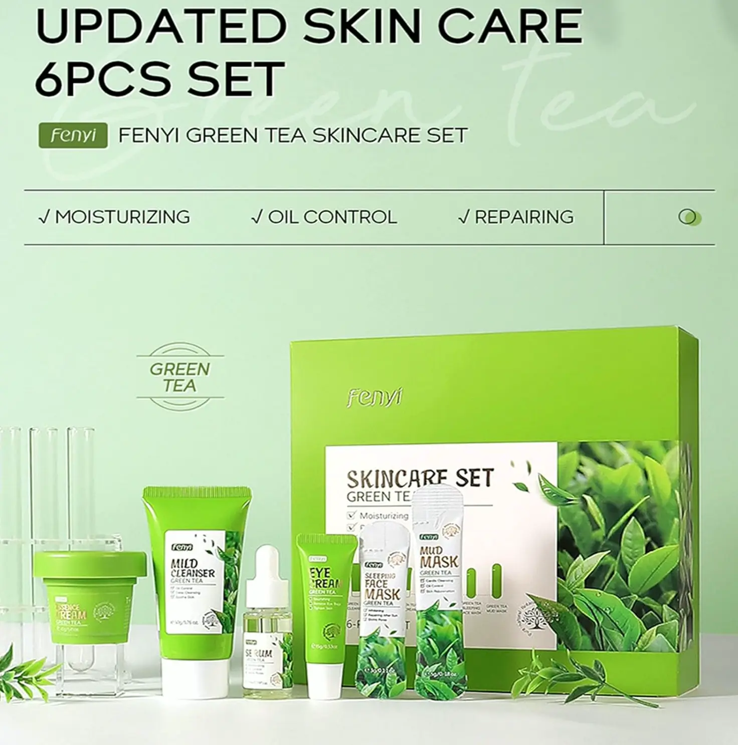 Green Extract Beauty Set, 19-In-1 Set for Teens