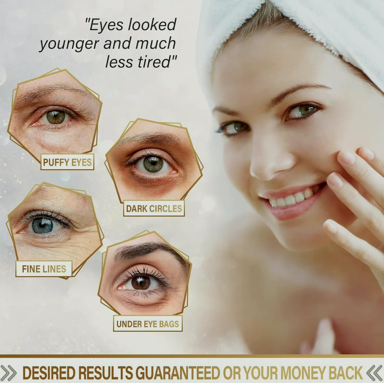 24K Gold Eye Pads for Dark Circles