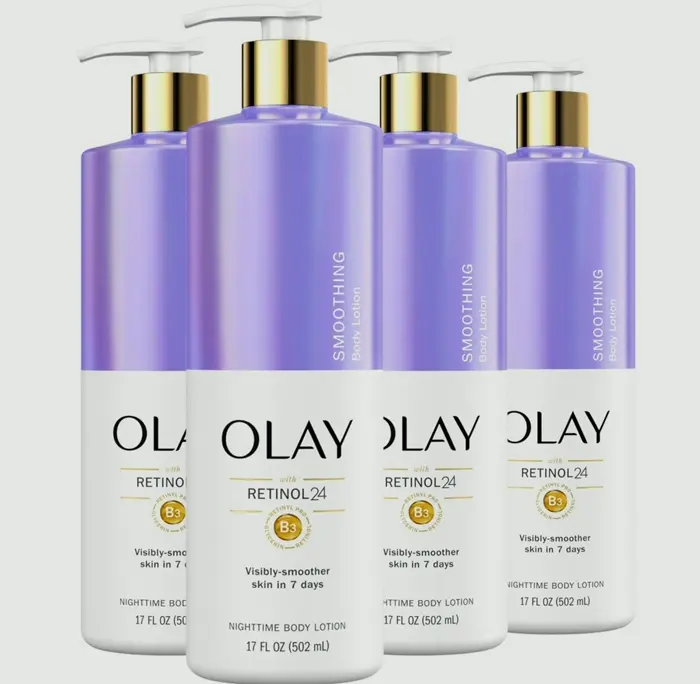 Smooth Body Moisturizer with Retinol, 17 oz (Pack of 4)