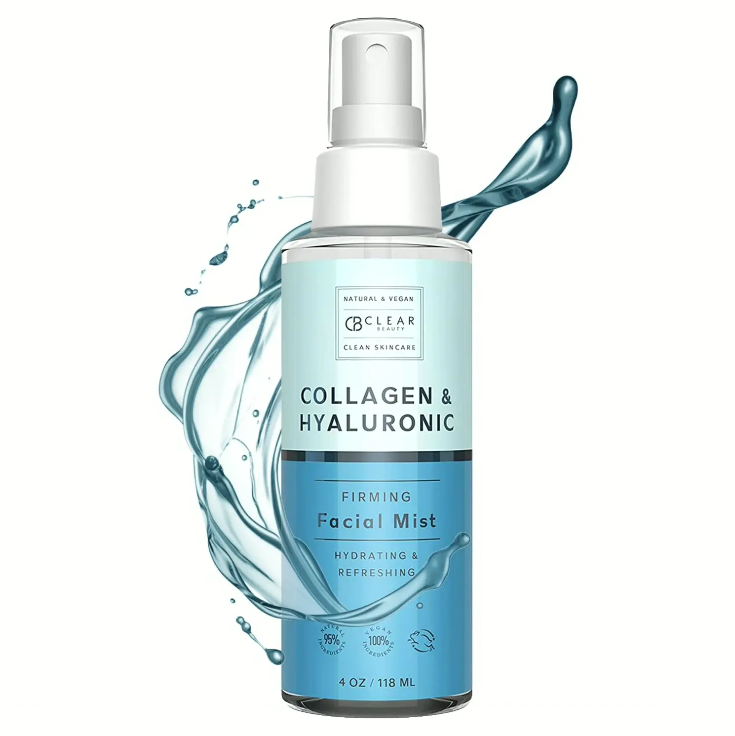 Hydrating Facial Spray with Hyaluronic Acid & Collagen - 4 OZ