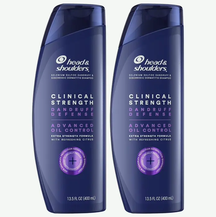 Top & Shoulders Clinical Dandruff Shampoo, Superior Oil & Dandruff Control, Prescription Strength