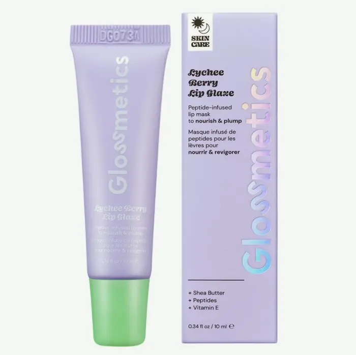 Glossmetics' Lychee-Berry Lip Mask Overnight - Hydrating, Lip Balm for Smooth, Soft Lips