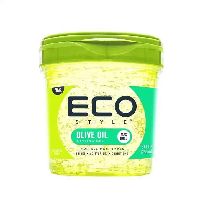 EcoStyler Olea Styling Gel - Nourishes & Tames Hair Breakage - 8 oz