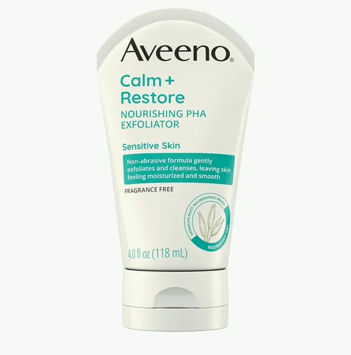 Aveeno Calm + Restore PHA Face Scrub, 4 Oz