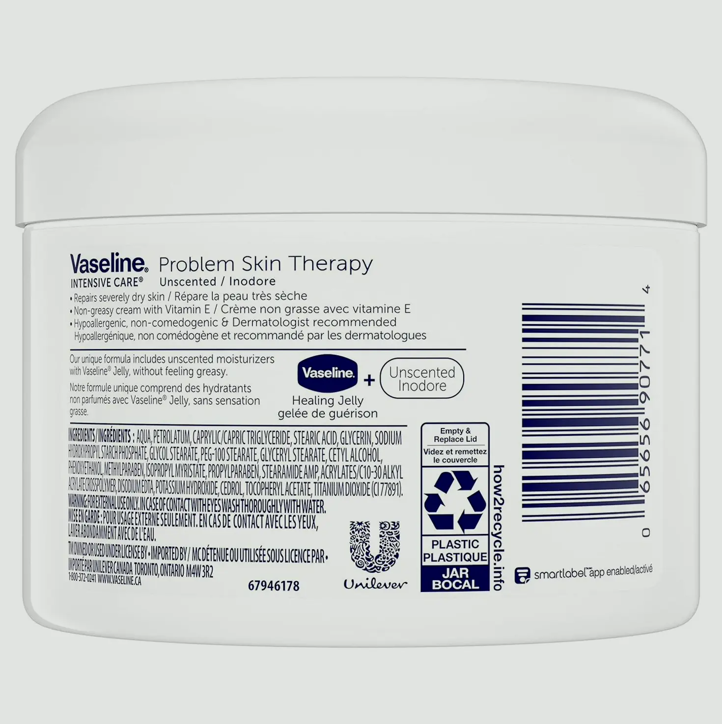 VASELINE Issue Dermal Treatment Unscented Moisturizer 220 ml