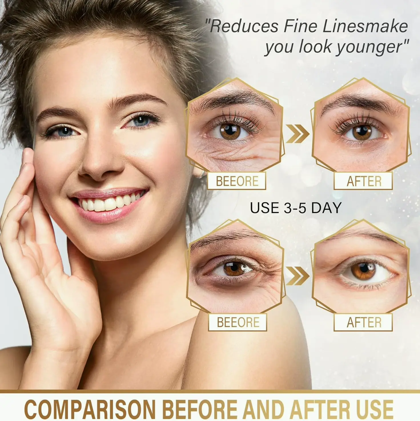24K Gold Eye Pads for Dark Circles