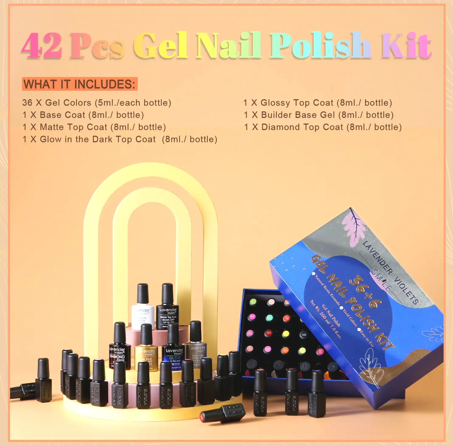 Violets Gel Nail Set Kit
