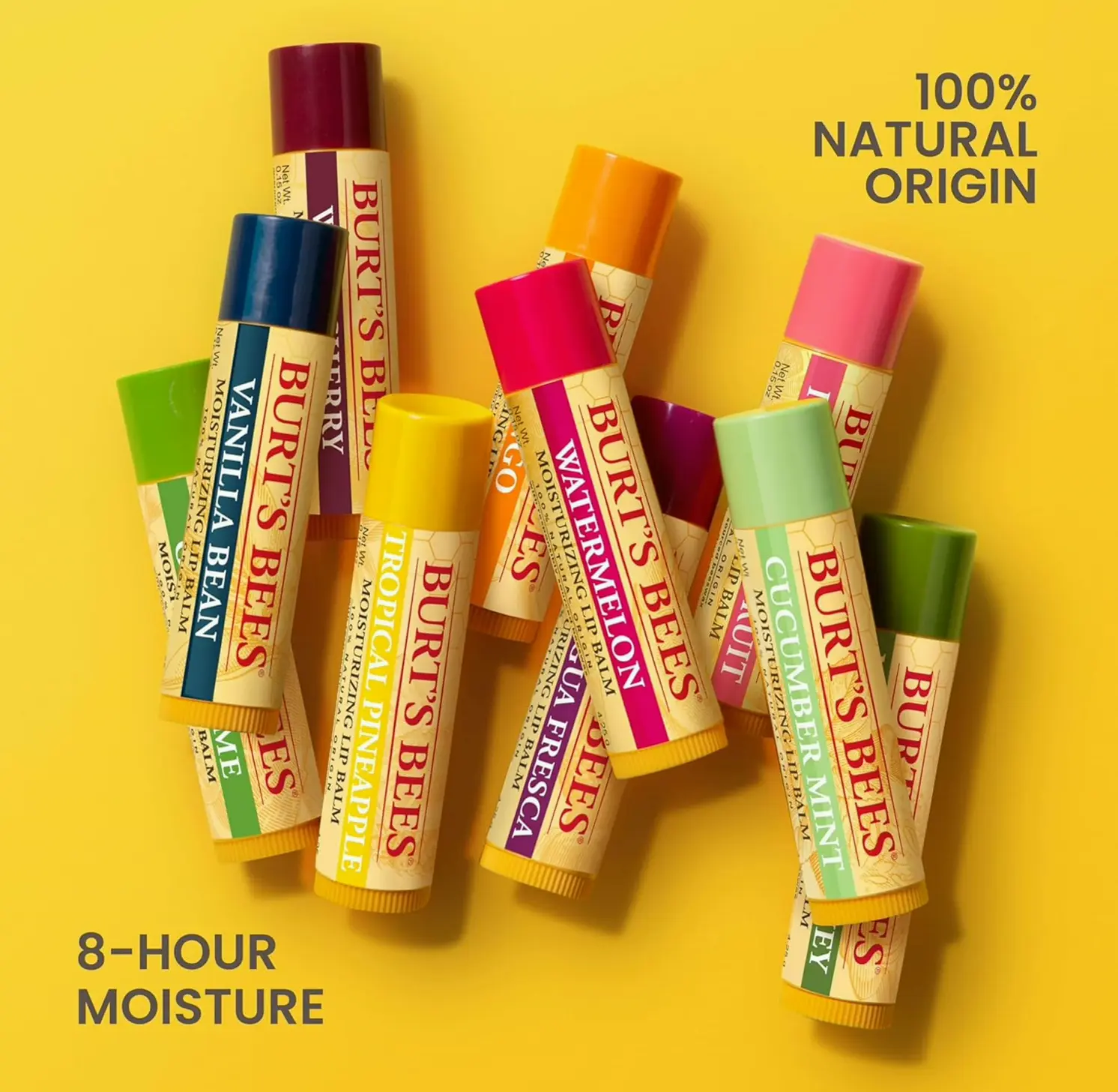 Beeswax Lip Moisturizer - Pure Beeswax, Twin Pack, 0.15 Ounces