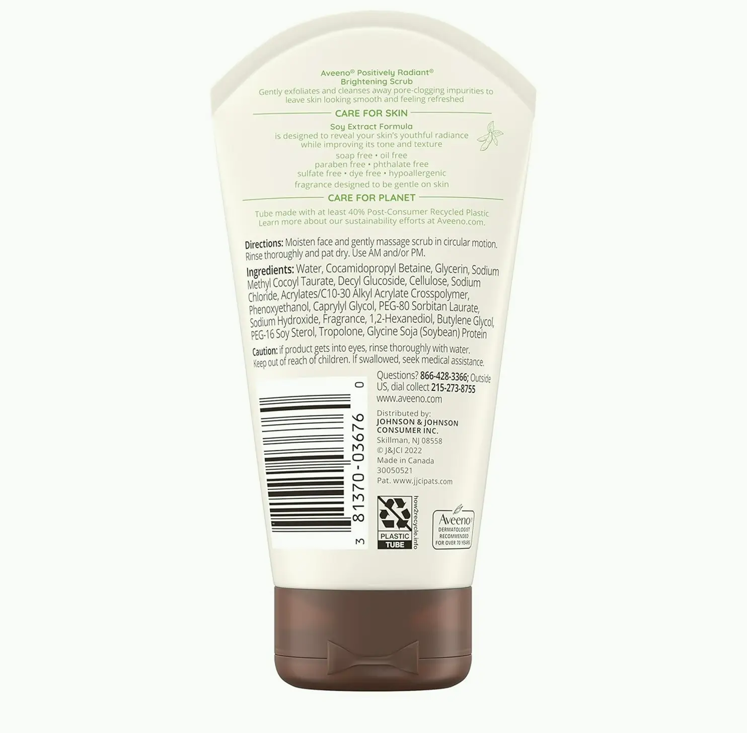 Aveeno Positively Radiant Brightening Daily Scrub, 5 oz