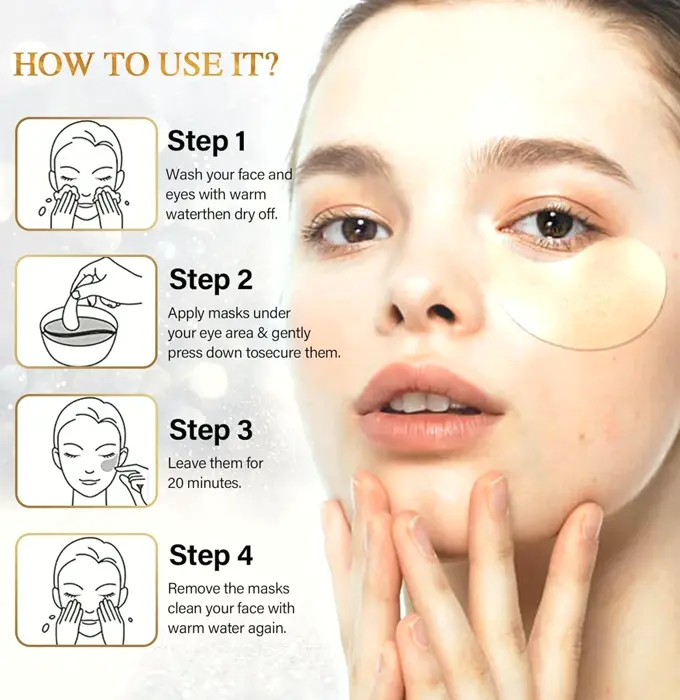 24K Gold Eye Pads for Dark Circles