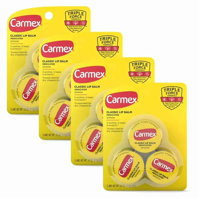 Carmex Medicated Lip Balm Jar - Comforting for Parched Lips