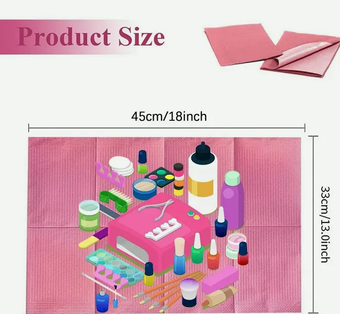 Durable Manicure Table Mats 50PCS