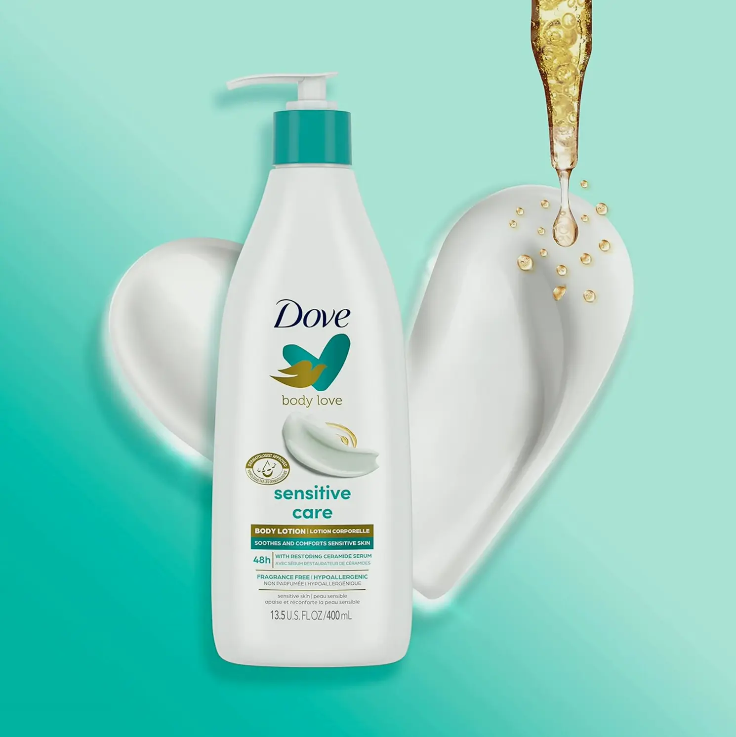 Dove's Sensitive Skin Lotion Set of 3 with Ceramide Complex