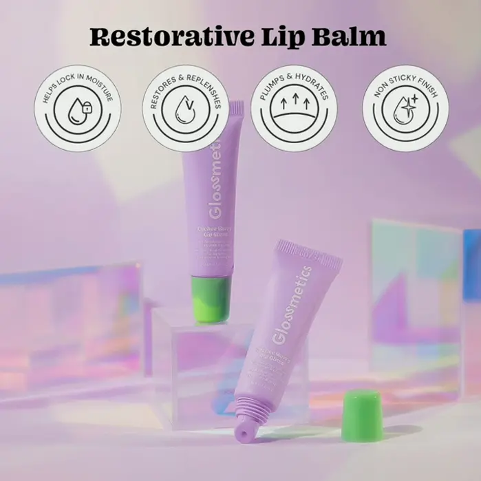 Glossmetics' Lychee-Berry Lip Mask Overnight - Hydrating, Lip Balm for Smooth, Soft Lips