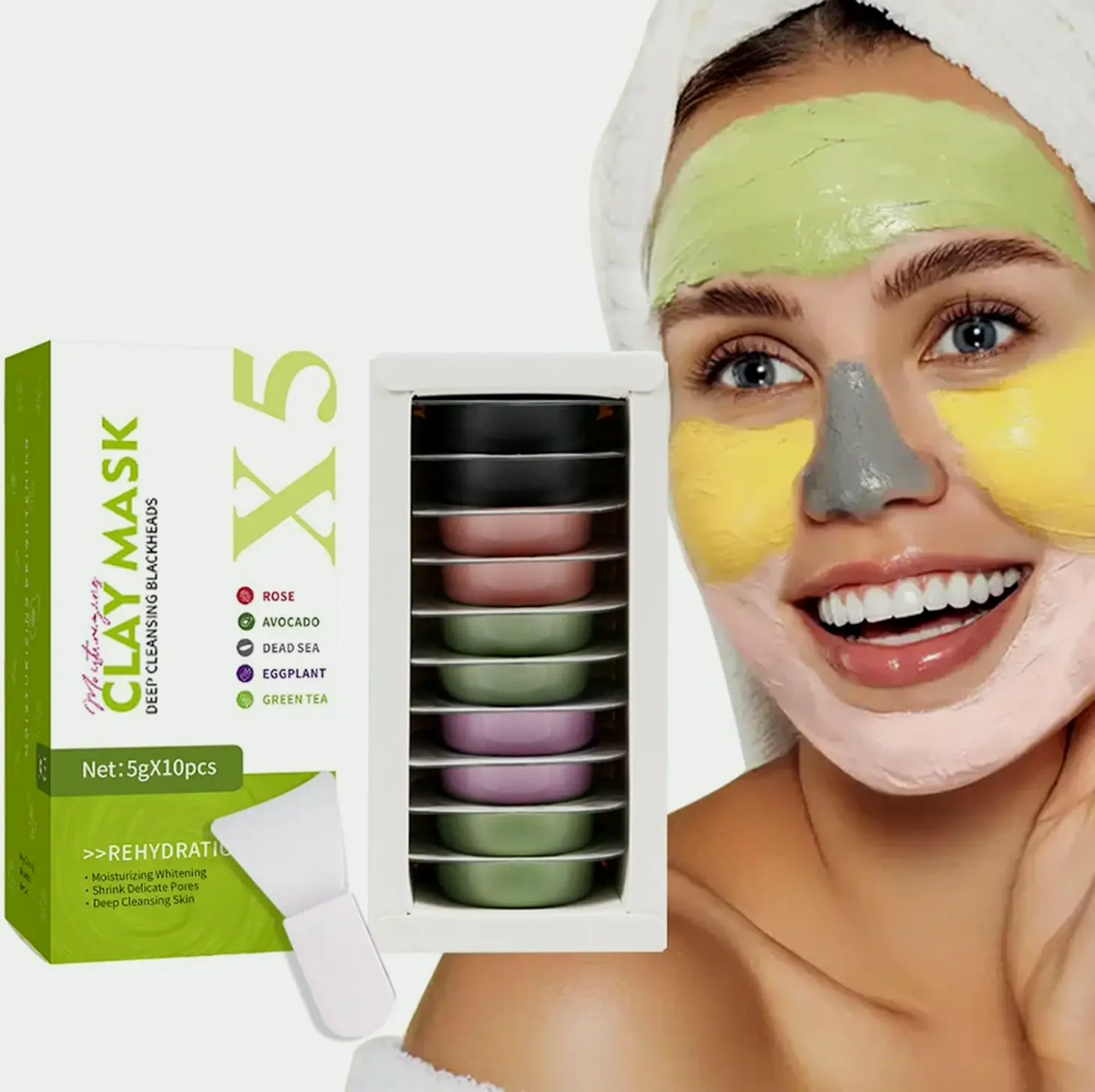 10 Pods Mud Facial Mask Kit