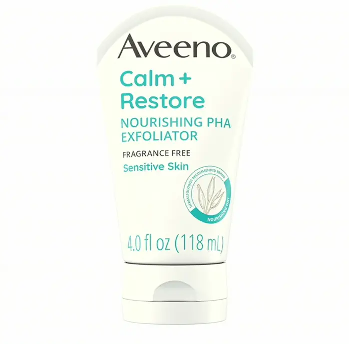 Aveeno Calm + Restore PHA Face Scrub, 4 Oz