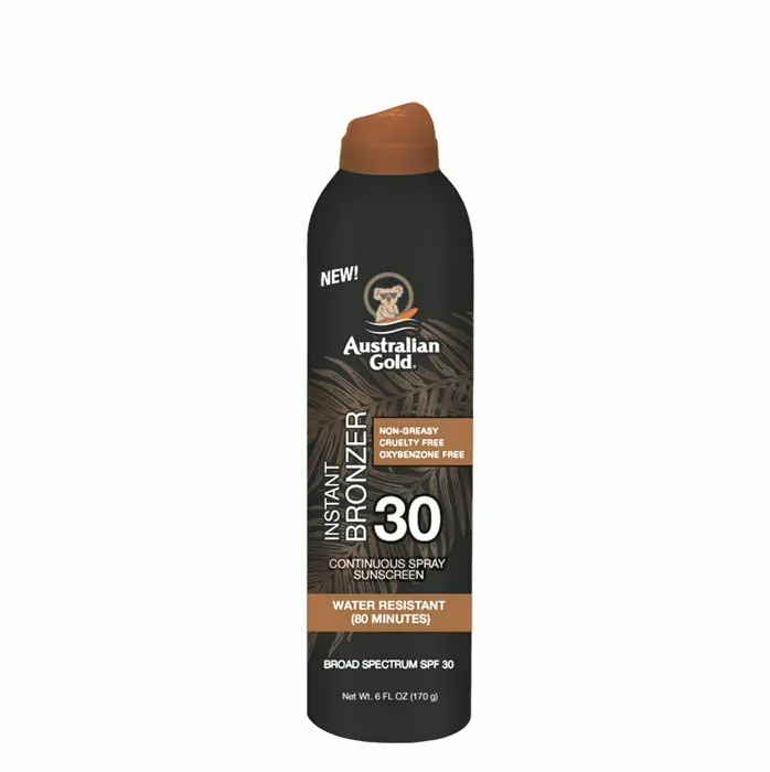 Australian Gold Spray Sunscreen SPF 30, Glow, 6 Oz