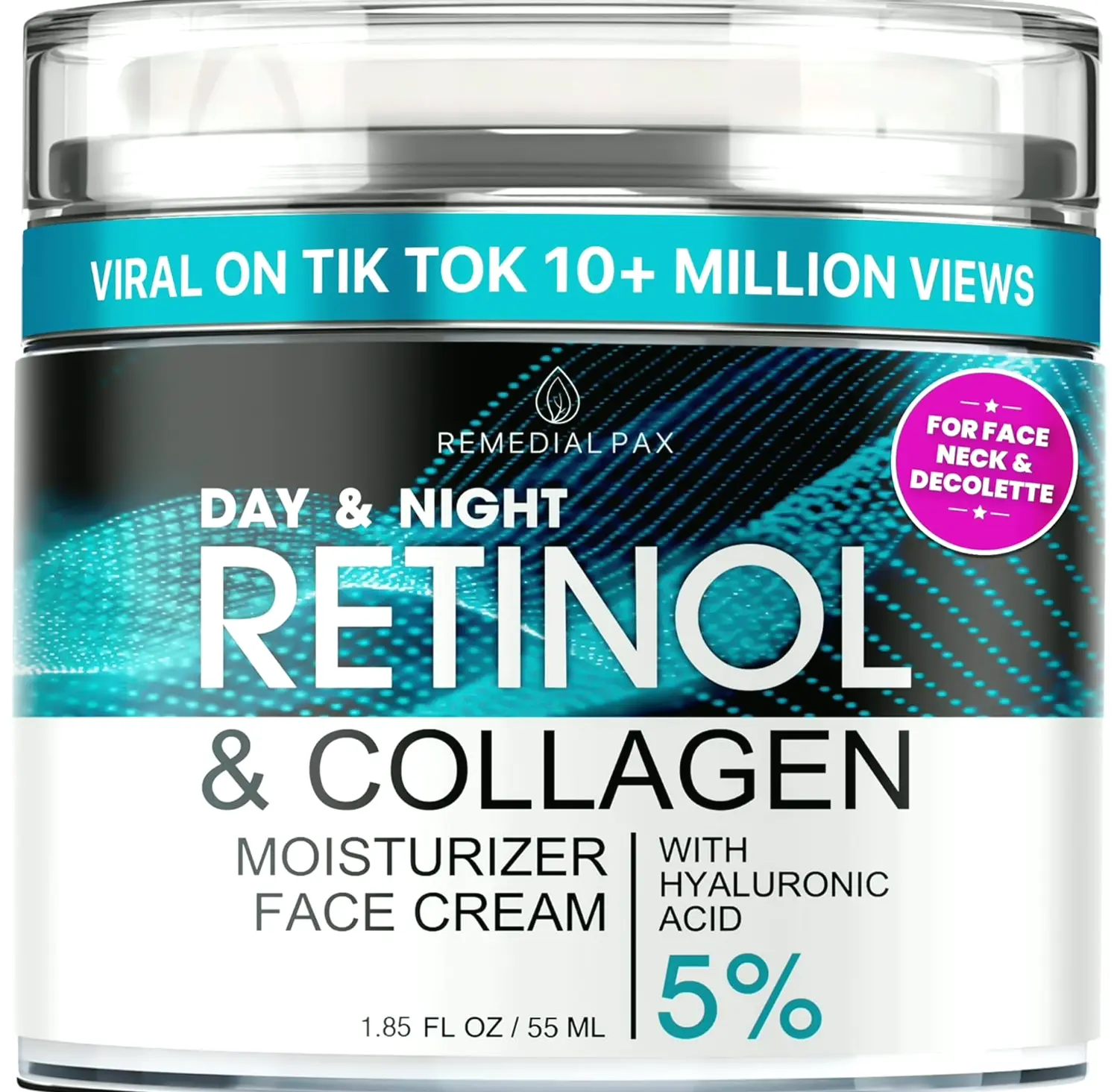 Anti-Aging Cream for Skin - Daytime & Evening Treatment - 1.85