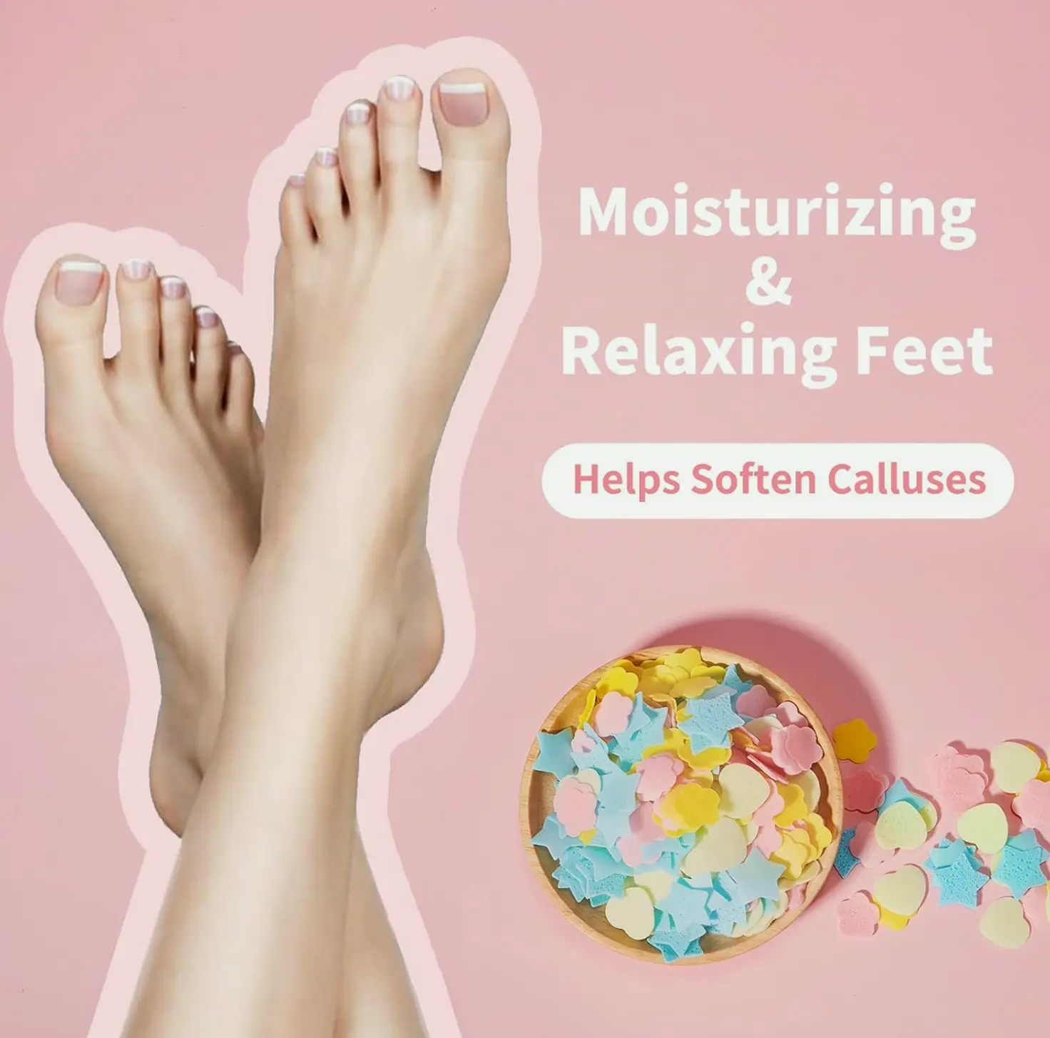 Feet Soak Blossom Foam Sheets - Softens Calluses 100g