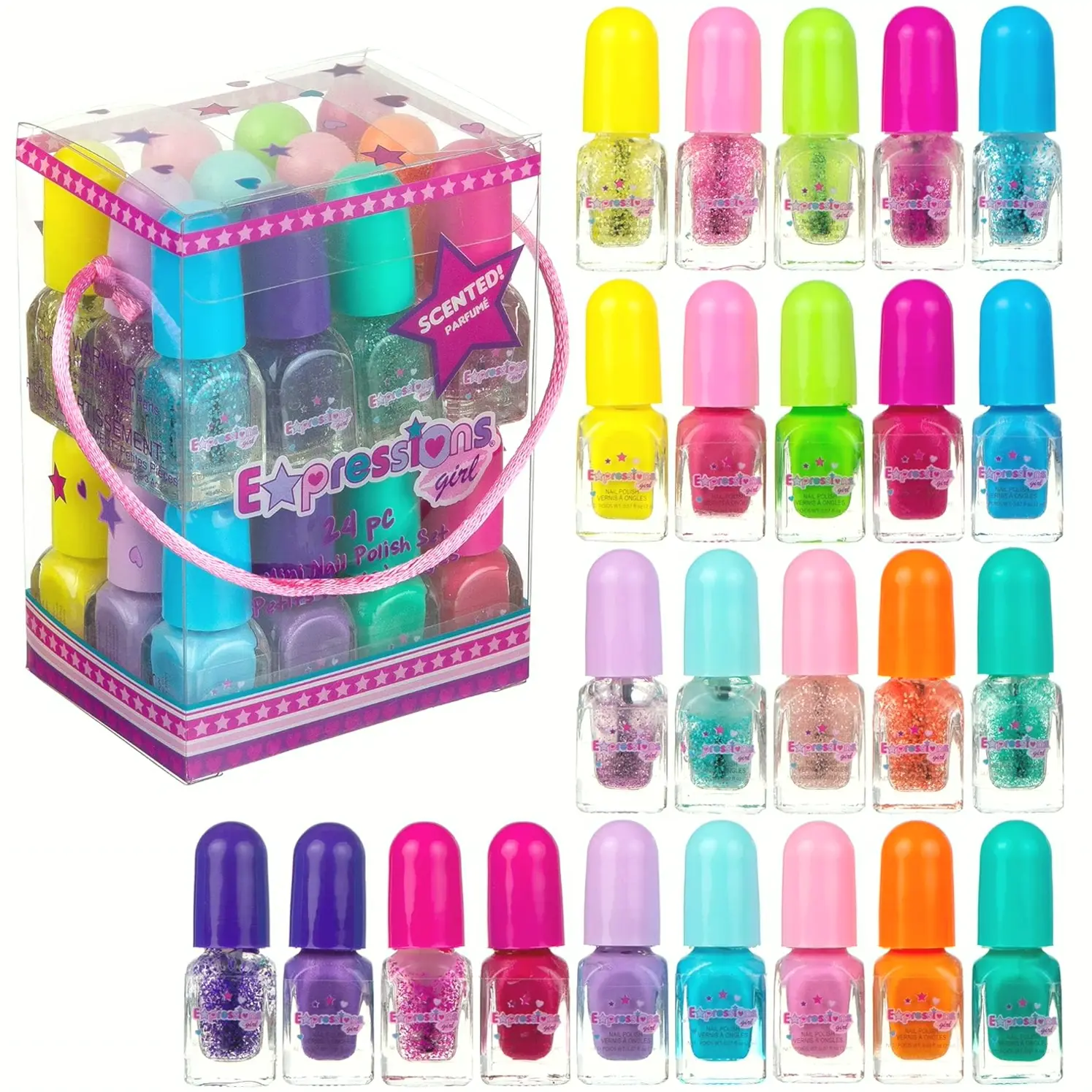 Fragrant Polish Kit - 24pc Mixed Shades for Kids