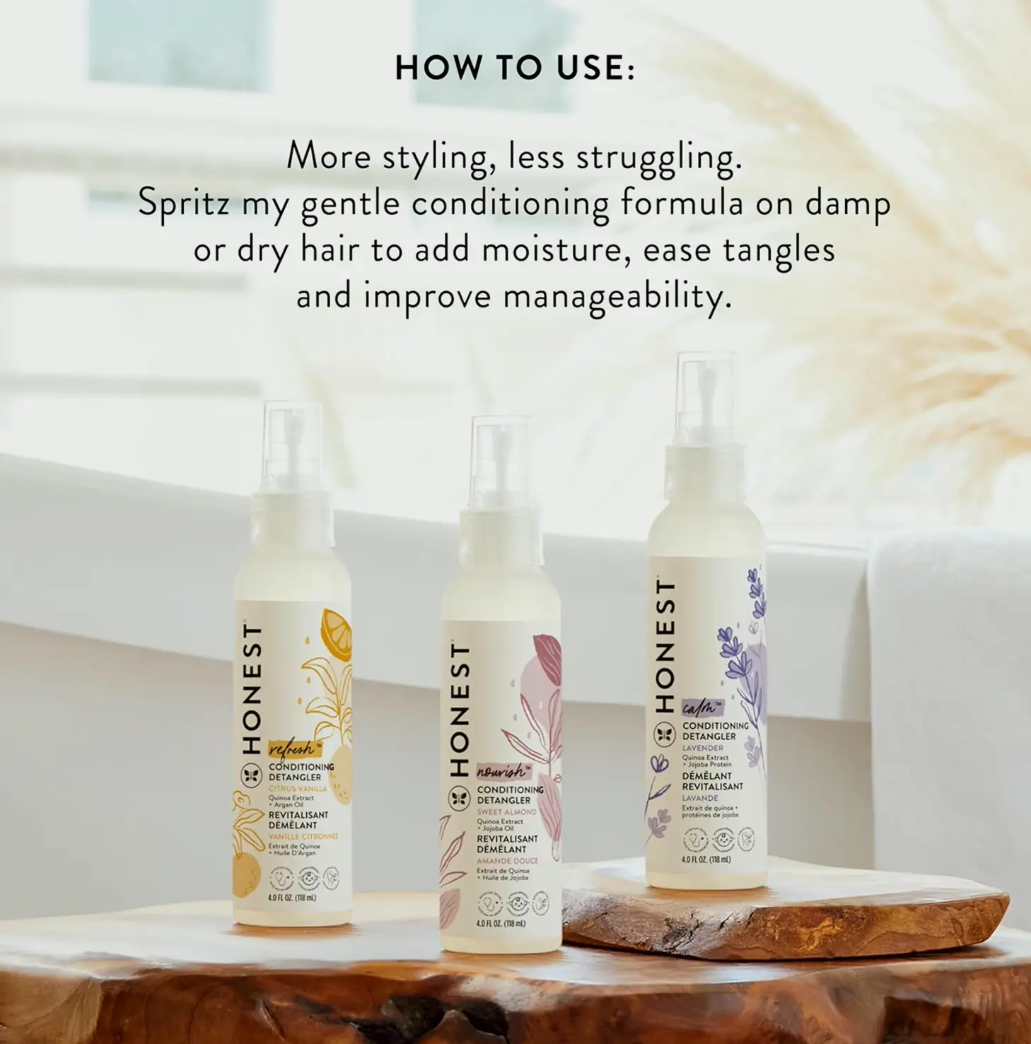 Tangle Conditioning Spray - 4 oz - Vanilla Aroma