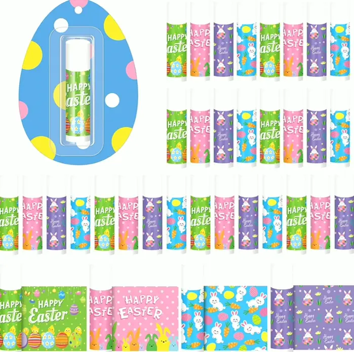 24 Pcs Holiday Chapstick Bulk Rabbit Gift Basket Stuffers