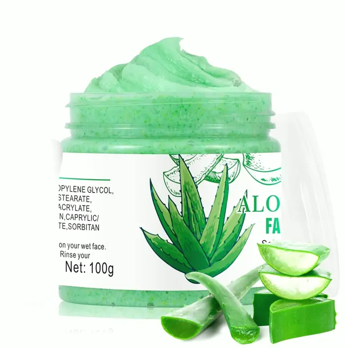 Face Exfoliator with Aloe Vera for Radiance