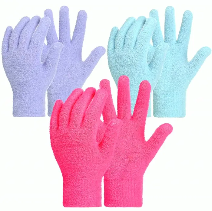 Trio of Moisturizing Hydrating Gloves Cracked Hands