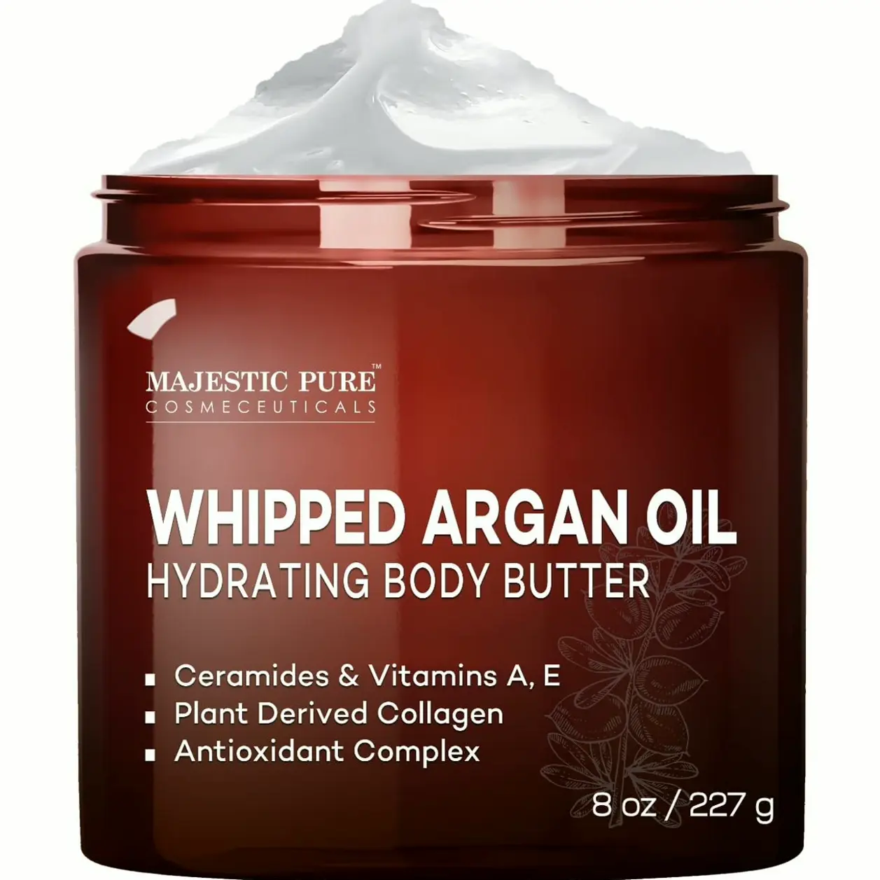 Majestic Whipped Organic Oil Body Butter 8 oz